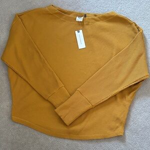 Anthropologie Waffle Knit Long Sleeve Top!